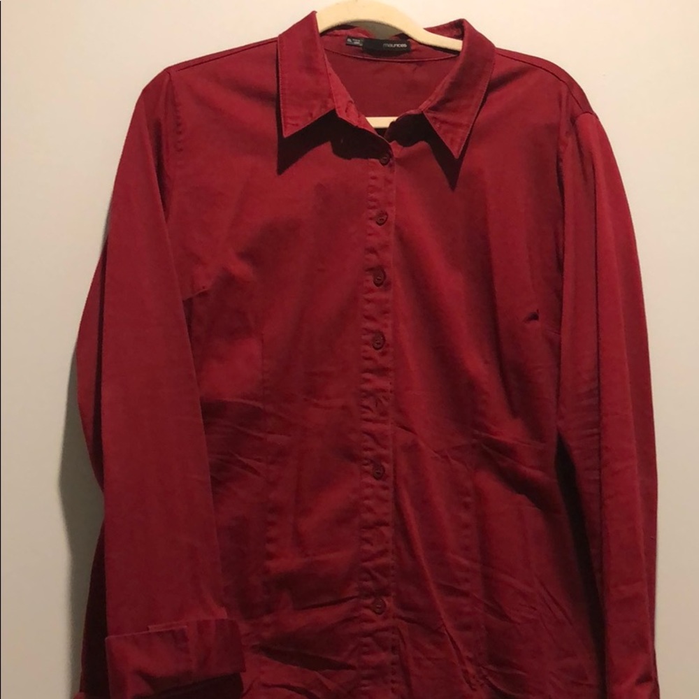 Traditional Red Button Down